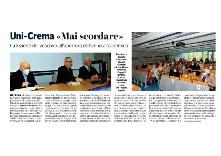 La Provincia, 20 ottobre 2021