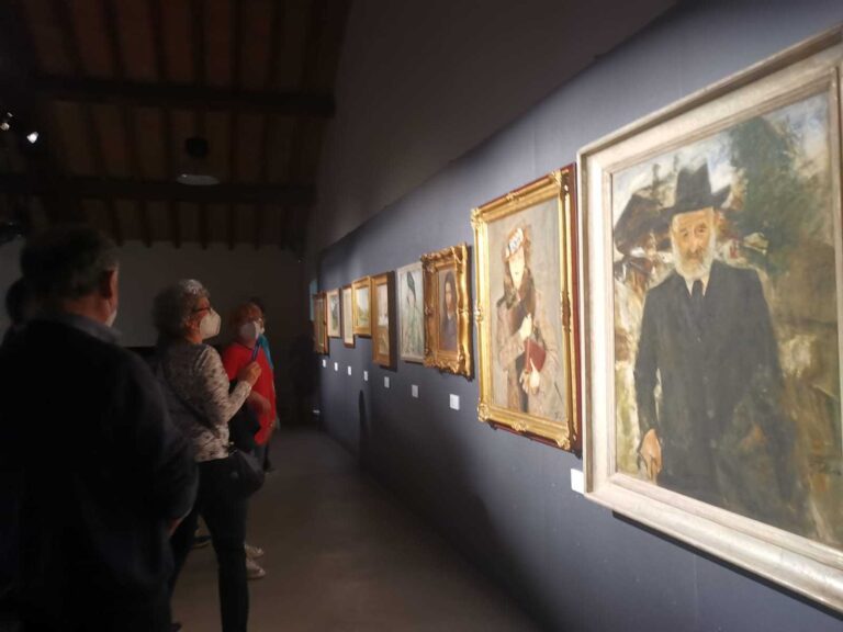 Un momento della visita.