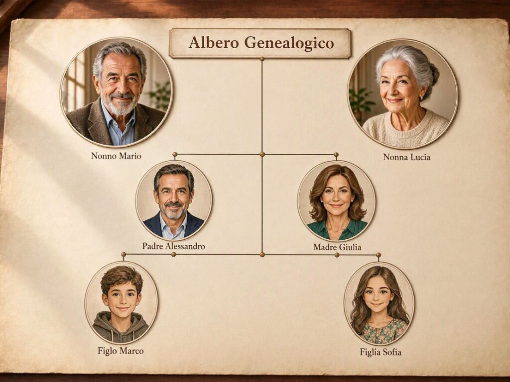 Esempio di albero genealogico